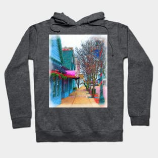 Christmas Village Shops Hoodie